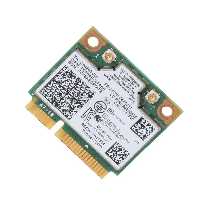 

Intel Wireless 7260HMW Bluetooth 4.0 BN WiFi NGFF Wlan Card 300M 04X6011 04W3815 for Lenovo Thinkpad Drop Shipping