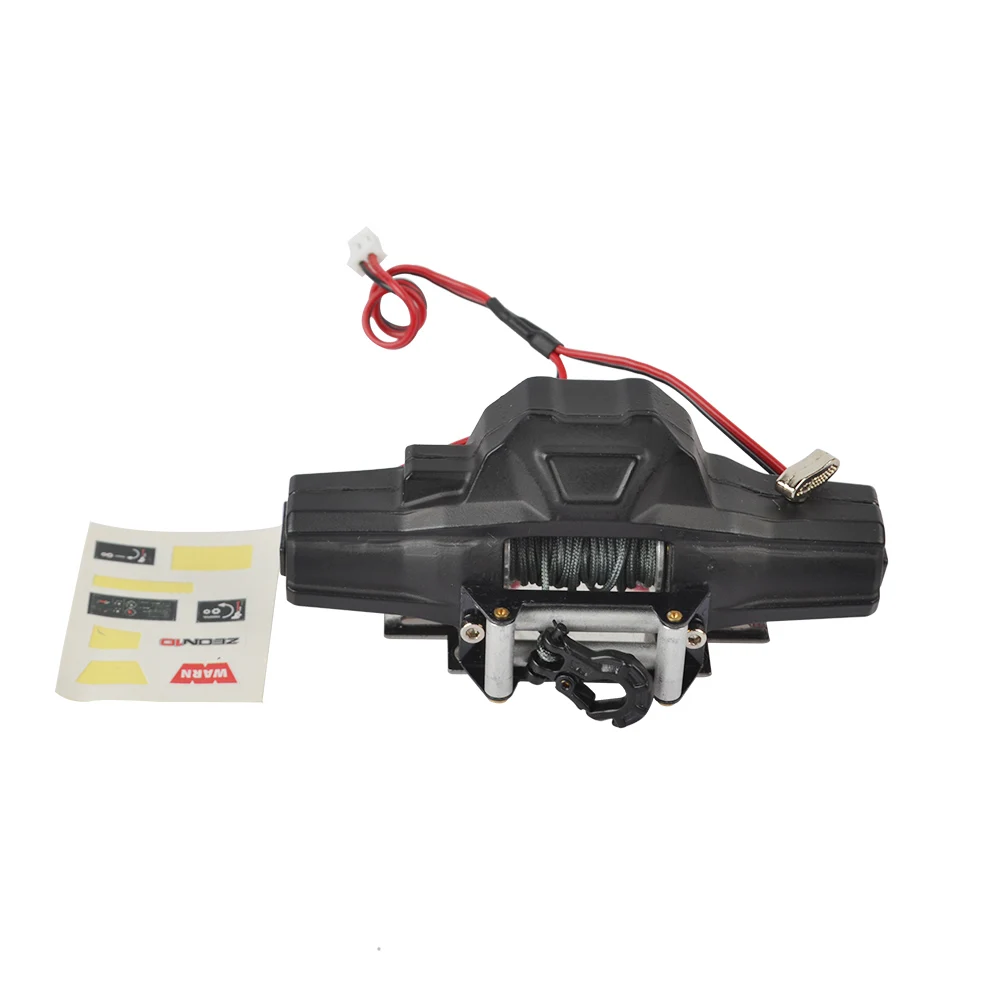 

RC Metal Steel Wire Automatic Simulated Winch for 1/10 RC Crawler Car Axial SCX10 90046 90047 D90 Traxxas TRX4 Redcat