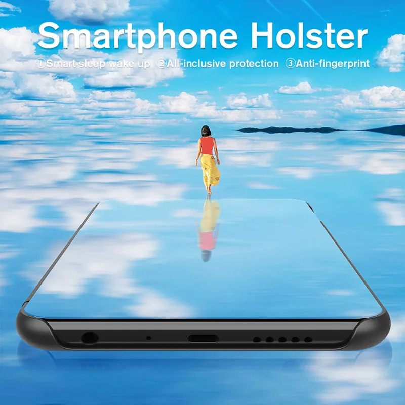 

Smart Mirror Flip Case For Xiaomi Redmi Note 9 Pro Case Leather Cover Xiaomi Redmi 9S 8 9A 8A 9C Poco X3 NFC F2 Pro Note9 Bumper