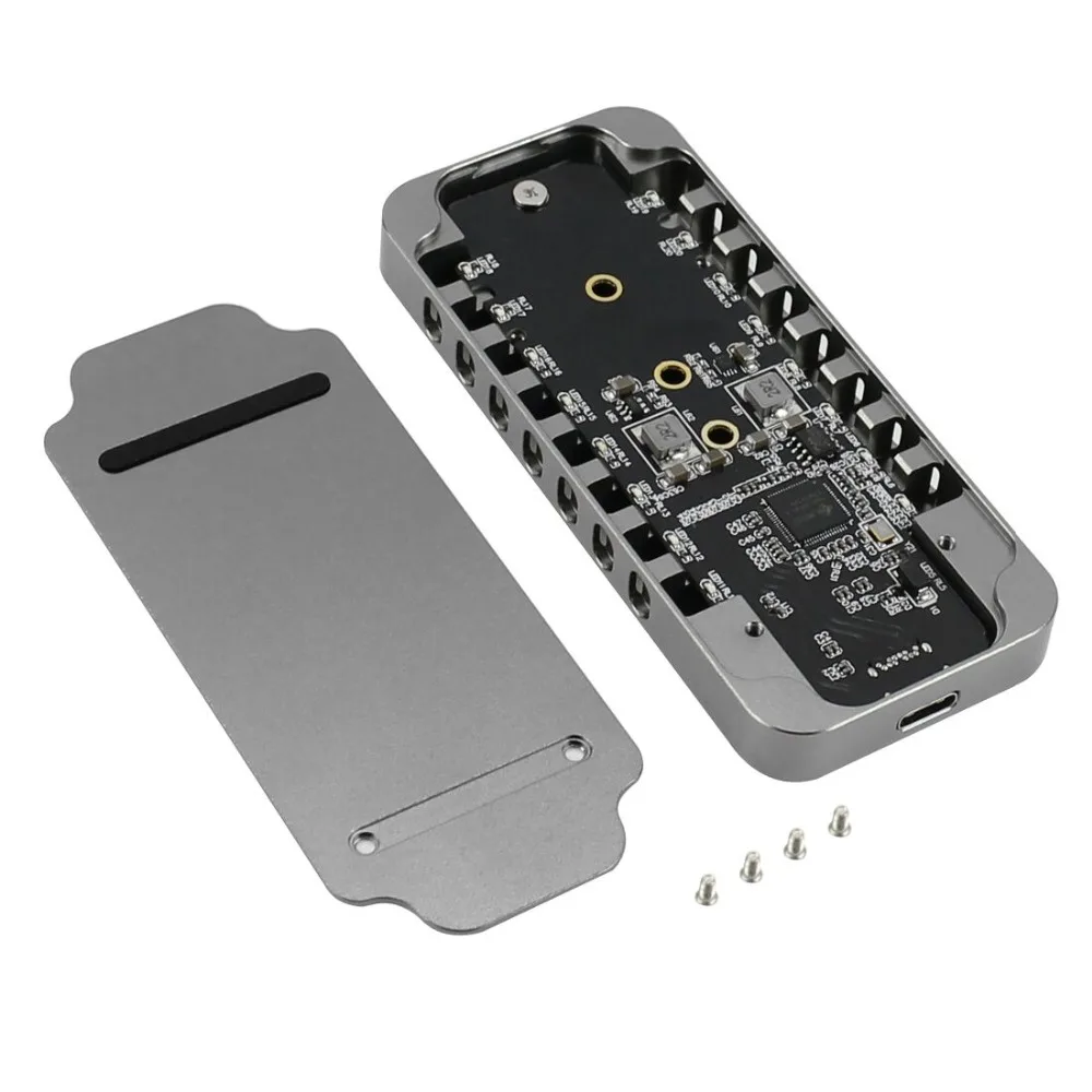 Металлический внешний корпус M.2 до 10 Гбит/с USB 3,1 type C NVMe PCIe 3,0 SSD чехол M Key NGFF USB3.1 HDD Box C to C Кабельный адаптер