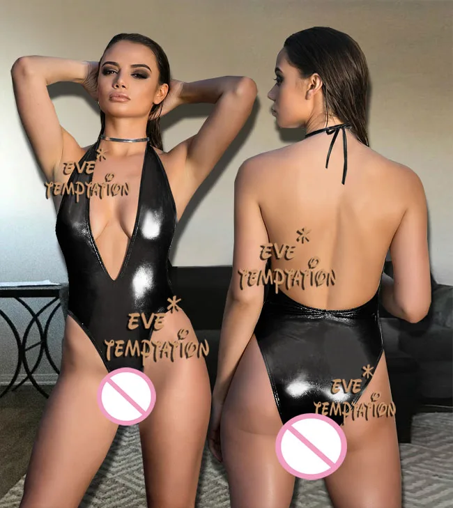 Сексуальное блестящее нижнее белье из ПВХ горячие эротические куклы для танца на