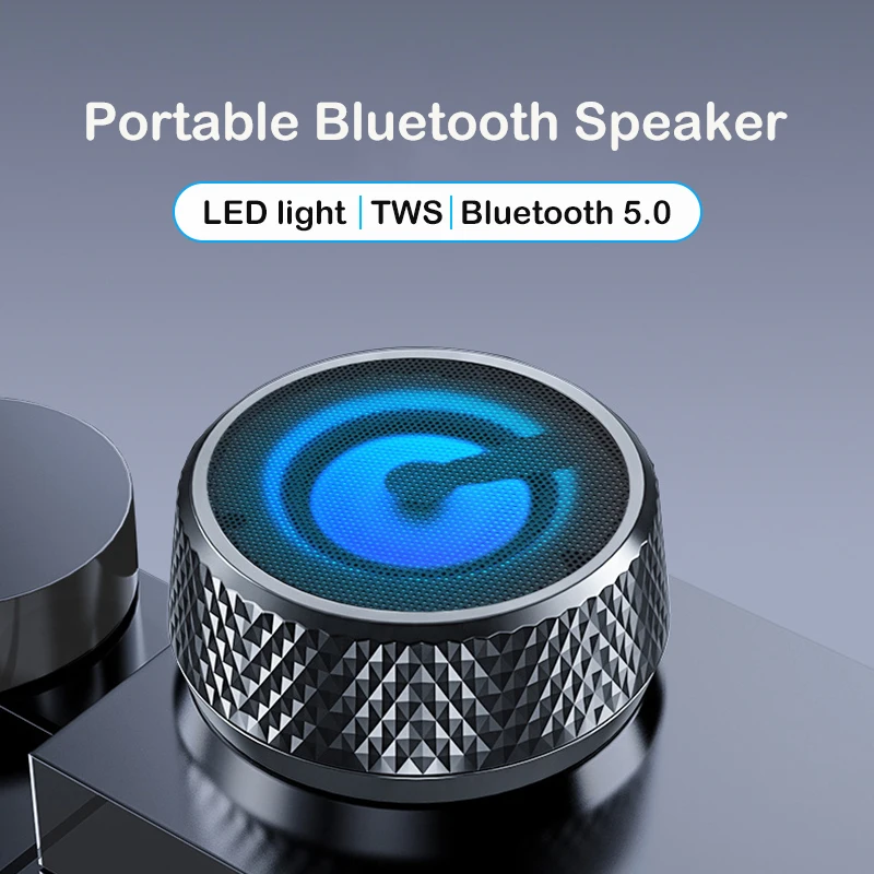 

Беспроводная Bluetooth-колонка, портативная мини-Колонка для компьютера со светодиодной подсветкой