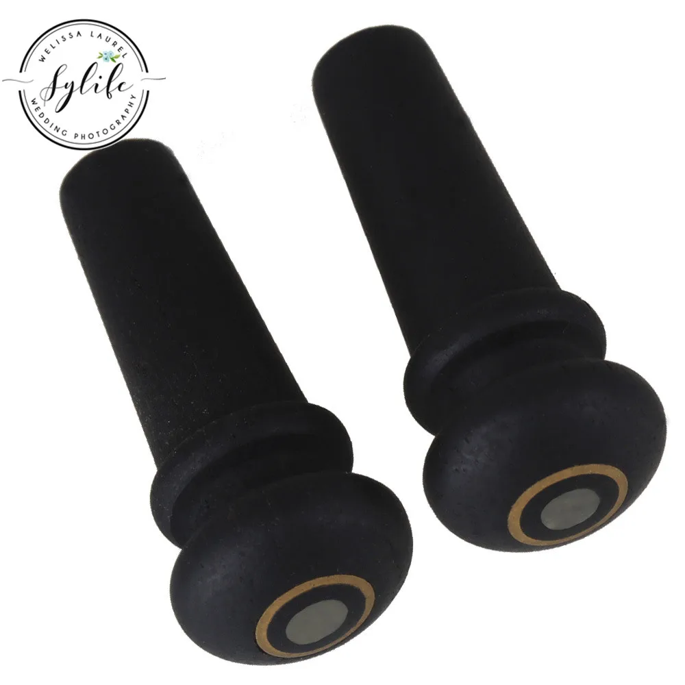 Black Ebony Acoustic Guitar Bridge End Pin with Abalone Dots&ampRing Set of 6 | Спорт и развлечения