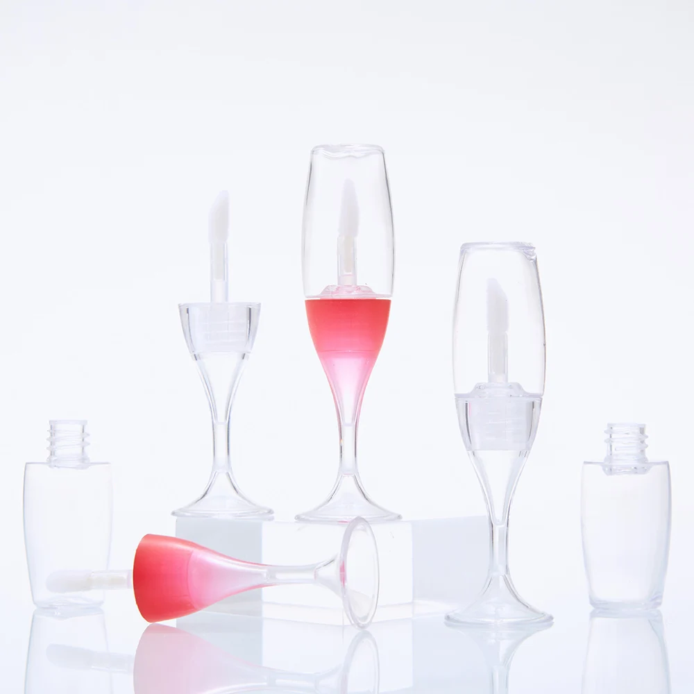 

8ml Mini Wine Glass Shaped Empty Lip Gloss Tubes Refillable Bottles Lip Glaze DIY Lip Gloss Containers Tool Makeup Organizer