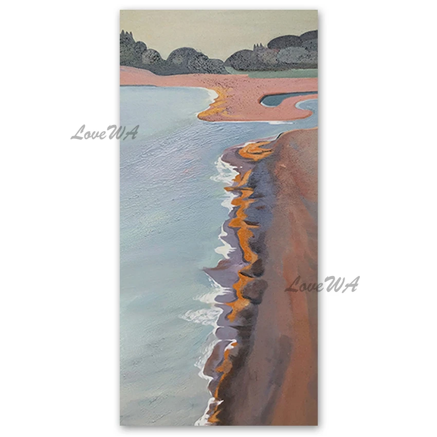 

Sea Beach Scenery Oil Painting Picture Art Hot Selling 100% Hand-painted Artwork Panel Set Wall Art On Canvas Dropshipping