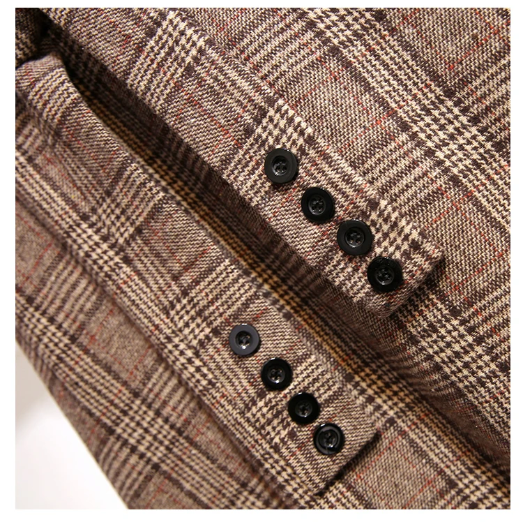 Большие размеры 3XL осень зима женские шерстяные юбки Клетчатые Юбки-миди 2019