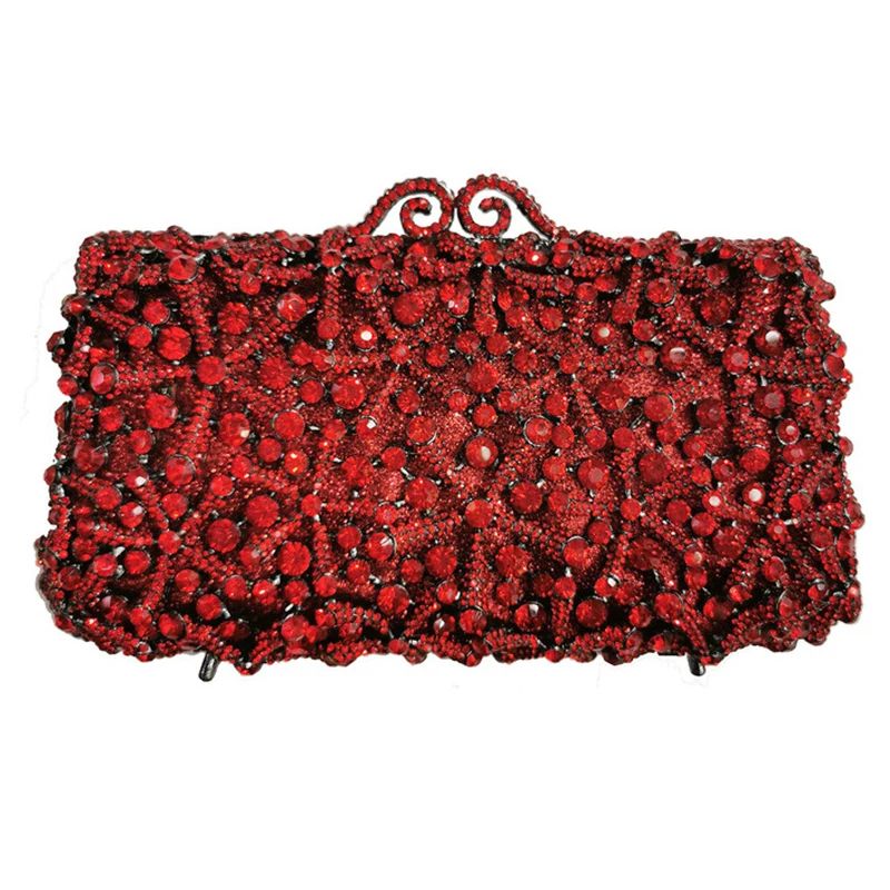

Gold Rhinestone Clutch Bags Crystal Purse Evening Bags Clutches Womens Party Purse Luxury Gift Ladies Diamond Chain Clutches