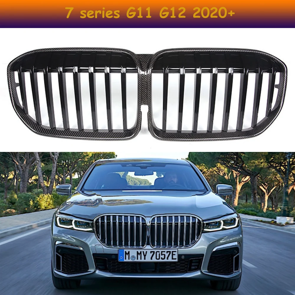 

Carbon Fiber&ABS Front Bumper Racing Grille For BMW 7 Series G11 G12 Grills 2020-UP