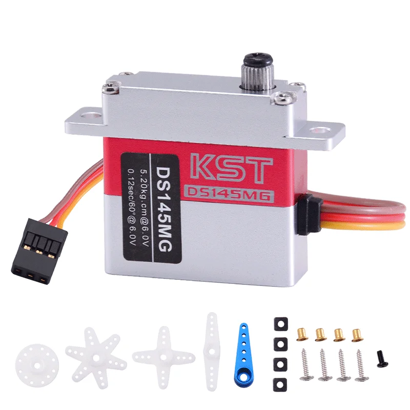 KST DS145MG 5 кг 0 12 сек Высокоточный металлический Шестеренчатый цифровой планер