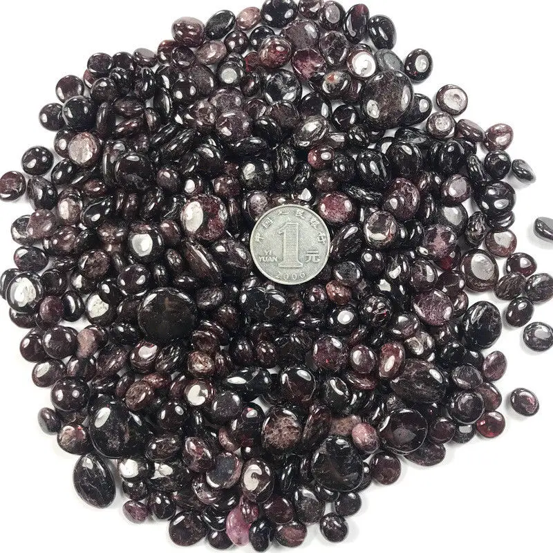 Прямая поставка 50 г натуральный красный гранат искусственный камень гравий