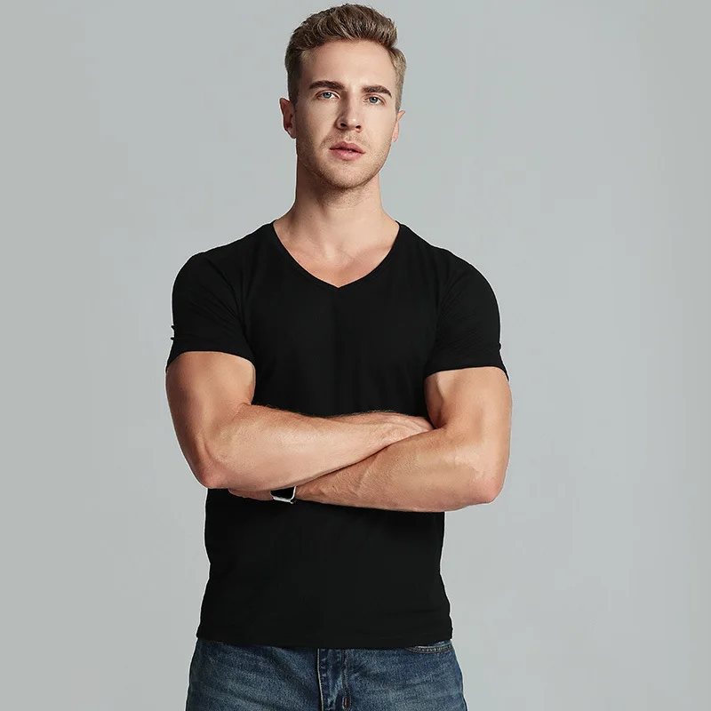 

2021 New T-shirt-undershirt Short Sleeve Undershirt Men Under Shirt 21025