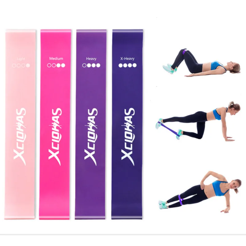 Резиновая лента для йоги Эспандер кроссфита упражнений мужчин и женщин 4 /5