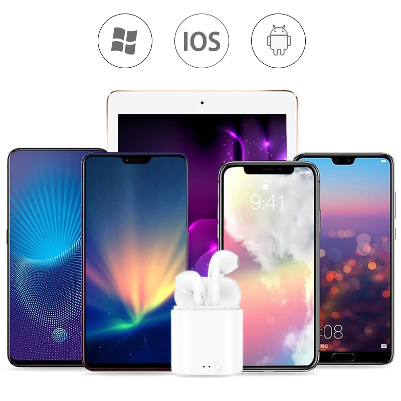 Беспроводные наушники i7s tws Bluetooth 5 0 спортивные вкладыши гарнитура с микрофоном