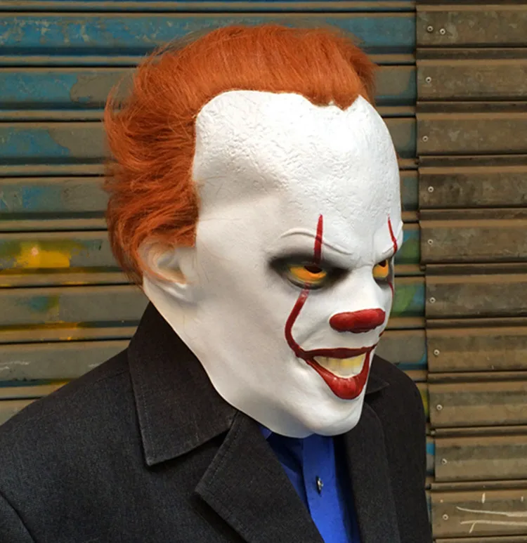 Хэллоуин ужас волшебник Клоун Маска для карнавальный на вечерние латексный