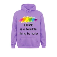 love is a terrible thing to hate rainbow heart lgbqt premium oversized hoodie hoodies classic europe mens sweatshirts clothes