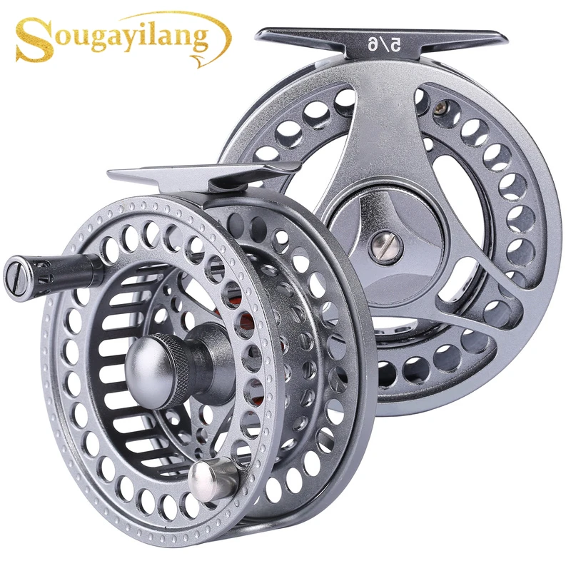 Sougayilang 5/6 катушка для ловли нахлыстом Рыболовная резки зажигалки