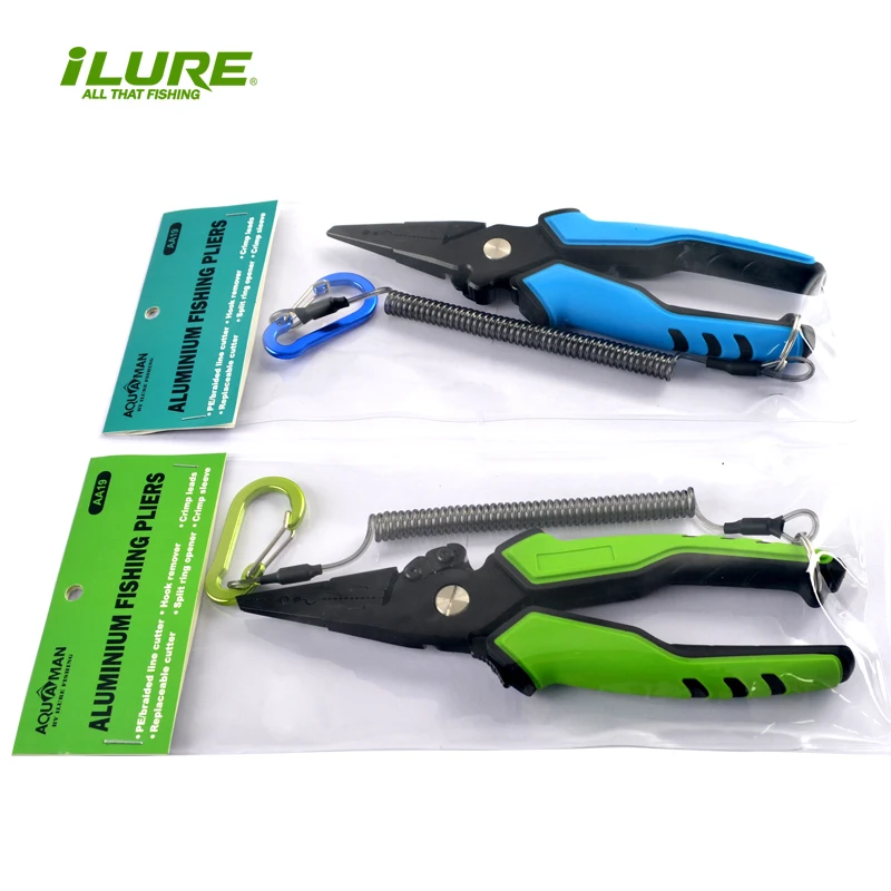 

iLure Aluminum Alloy Fishing Pliers 19cm 133g Nose Hook Remover Tools Gripper Line Cutter Scissors Fishing Tackle Tools Pesca
