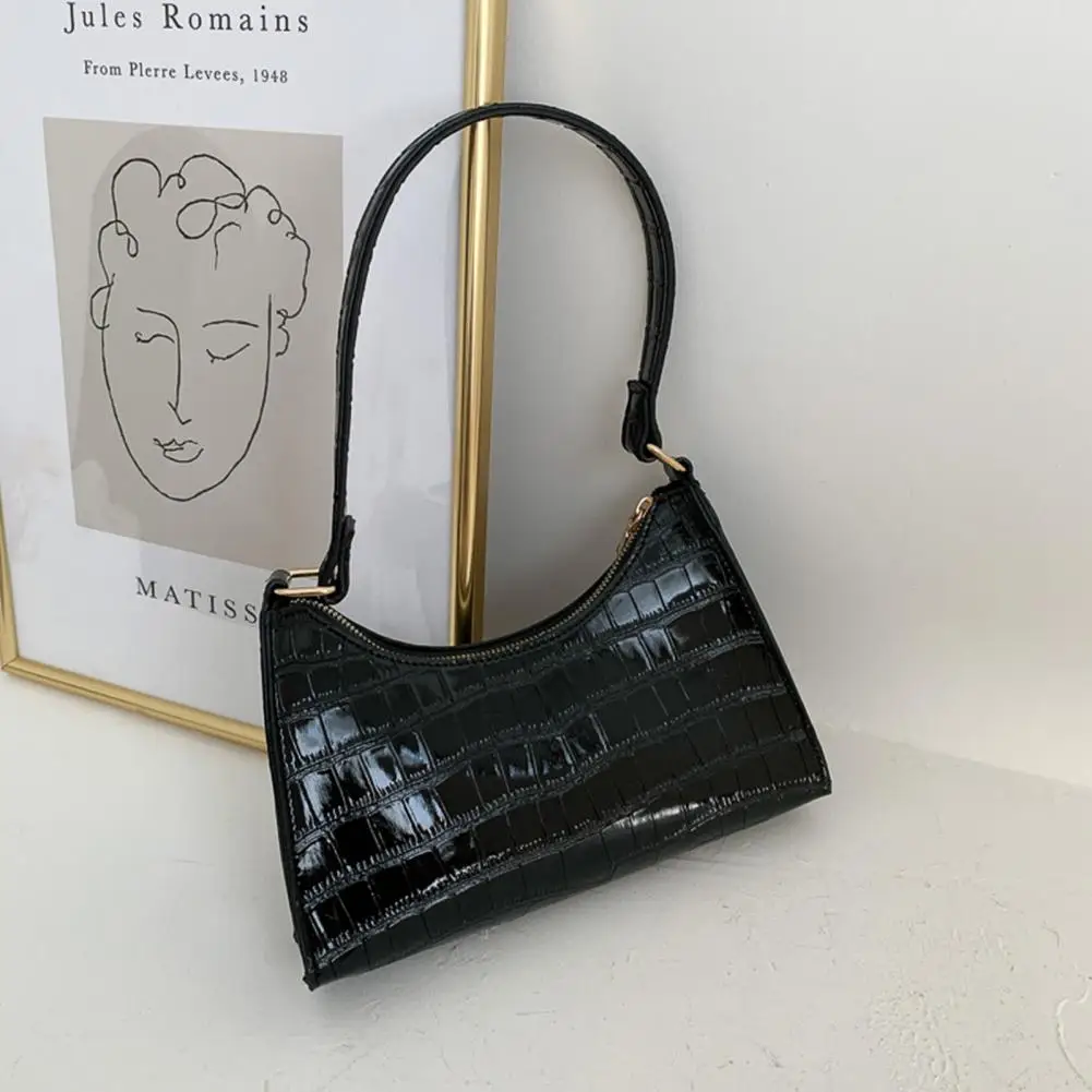 

Fashion Exquisite Shopping Bag Retro Casual Women Totes Shoulder Bags Female Leather Solid Color Zipper Handbag for Women 2021