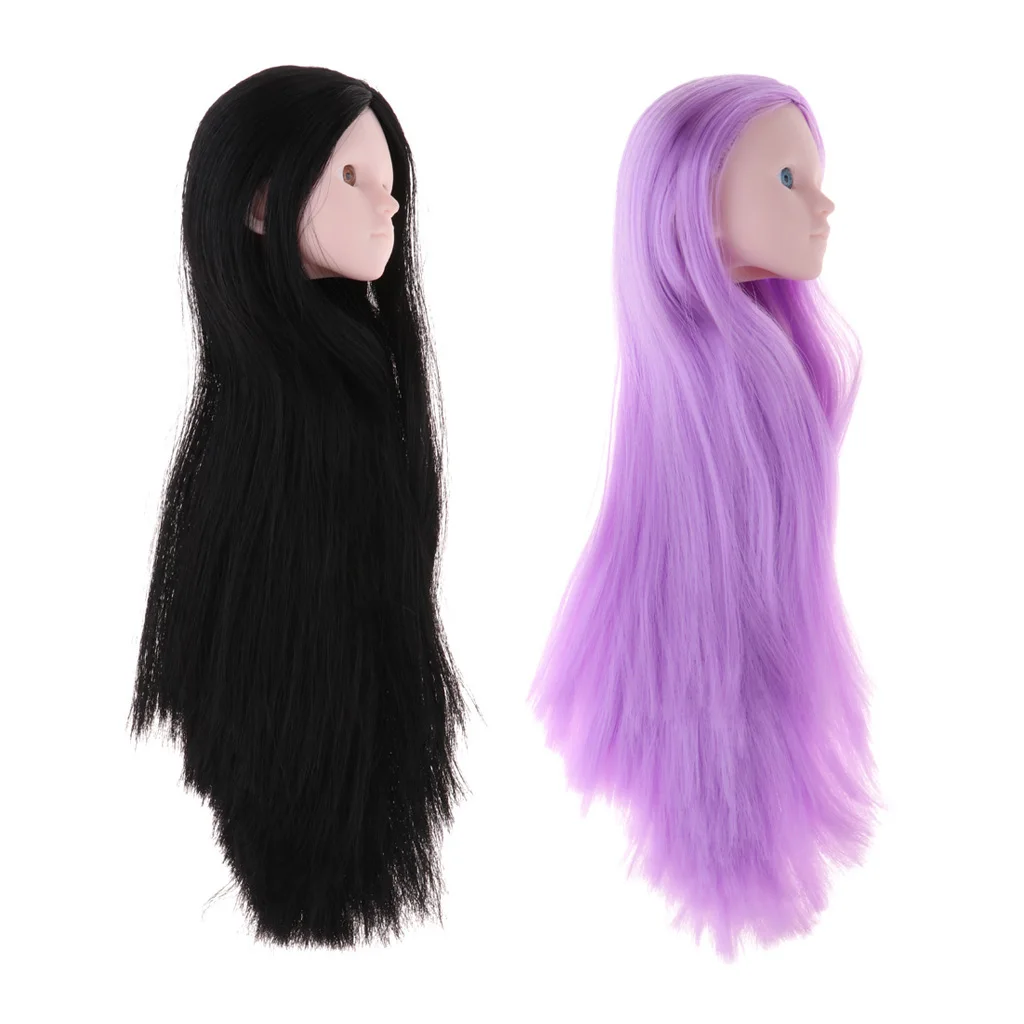

Stylish 1/4 BJD Doll Head Sculpt With Long Straight Hair Body Parts For SD Kurhn MSD for DOD Replacement Body Accessory