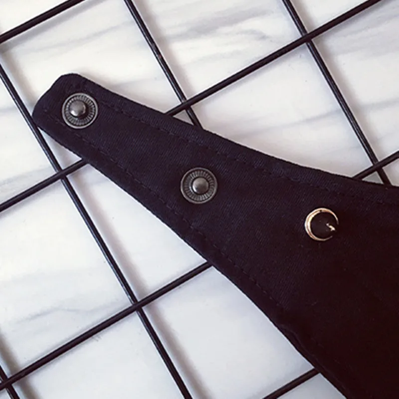 Регулируемый Черный ошейник для домашних животных модный крутой Шипованный