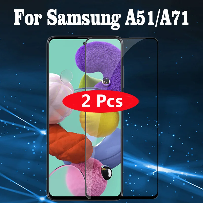 

2Pcs 3D Tempered Glass For Samsung Galaxy A51 SM-A515F Full Cover Protective film Screen Protector For Galaxy A71 SM-A7160