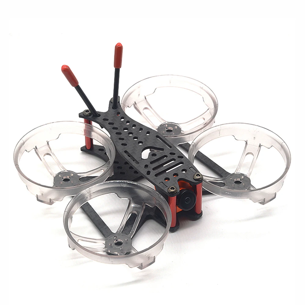 FlyFox No.12 2 дюйма 100 мм FPV Гоночный комплект рамы 3K Углеродное волокно с защитным