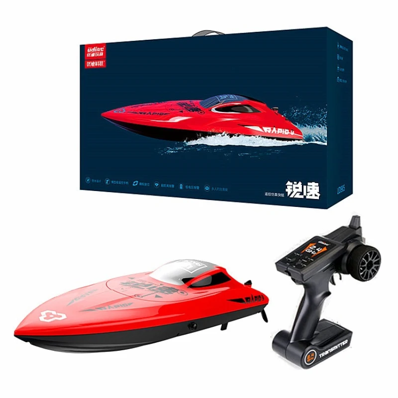 

Outside Water Racing Electric Wireless Control RC Boat Model 2.4G 150M Captive Reset Low Electricity Alarm RC Speedboat Boy Gift