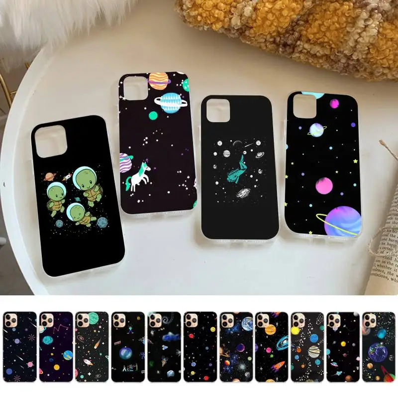 

Starry sky cartoon Phone Case for iPhone 13 11 12 pro XS MAX 8 7 6 6S Plus X 5S SE 2020 XR case
