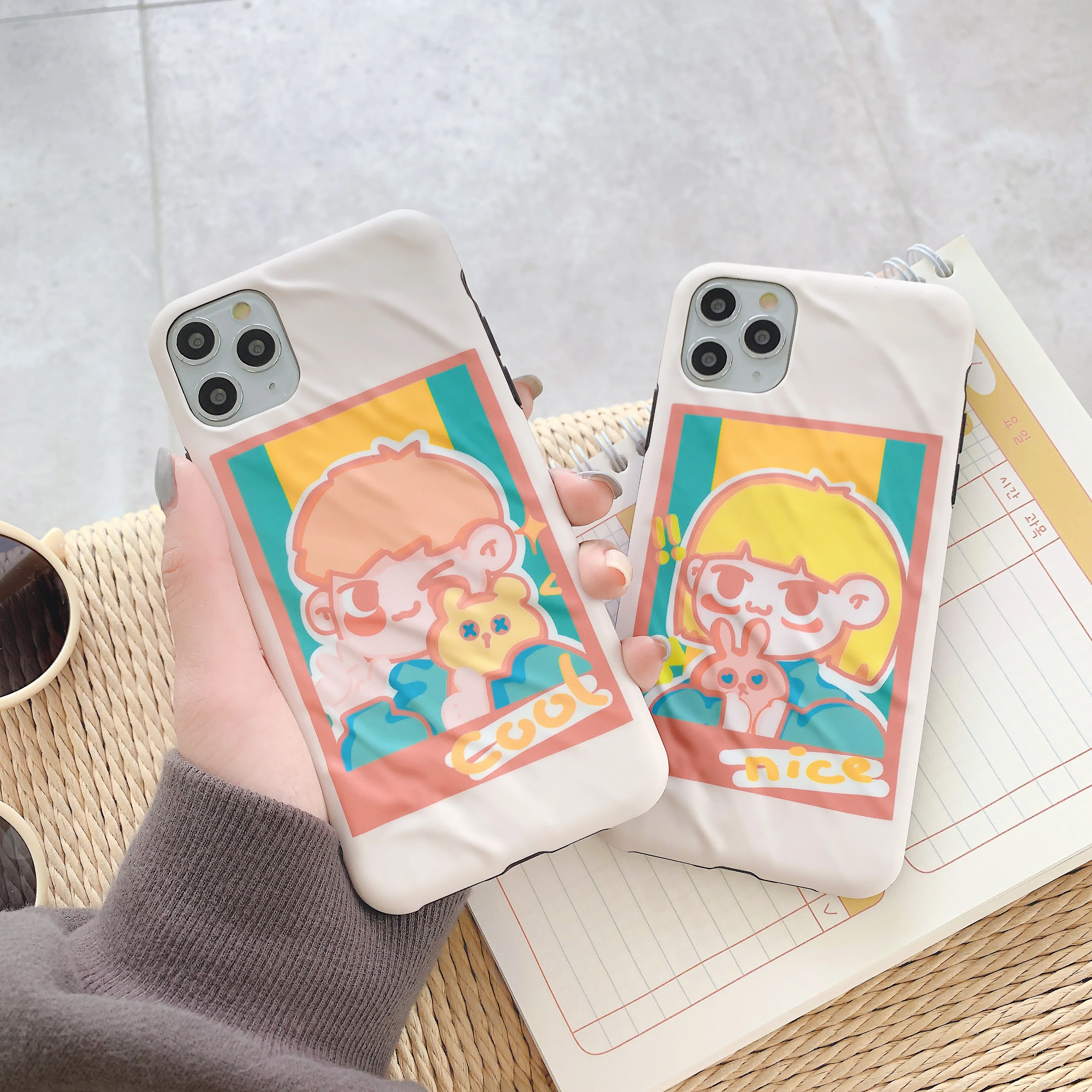 Силиконовый чехол для iPhone 11 11pro MAX мягкие Мультяшные чехлы мальчиков и девочек 7 8