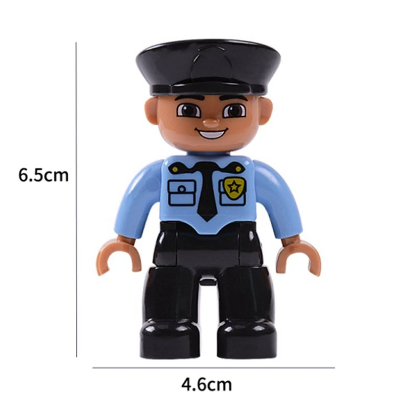 Duplo Figures Police Pirate Doctors Engineer Farmer City Family Series Building Blocks Diy Education Toys for Children Gifts | Игрушки и