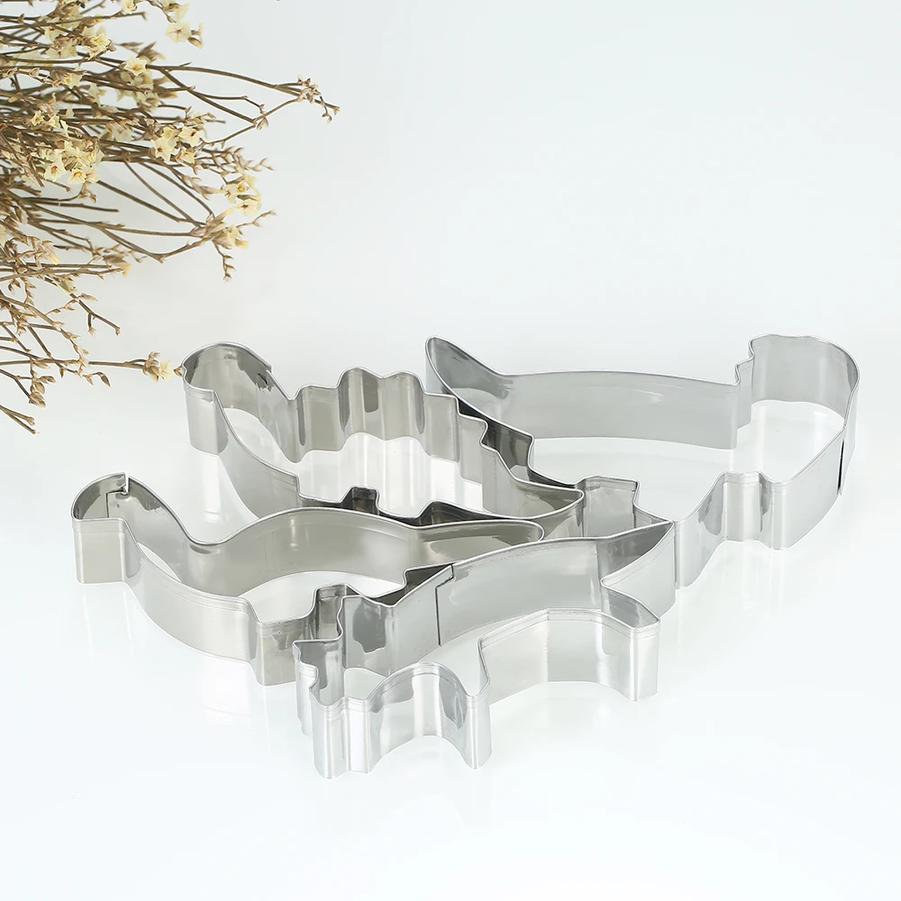 4 шт Динозавр из нержавеющей стали режущие инструменты для печенья мастики