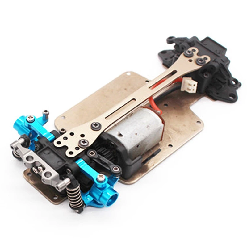 

2 Set Rc Car Parts: 1 Set Metal Full Set Upgrade Parts & 1 Set Alloy Shock Absorber Damper Blue