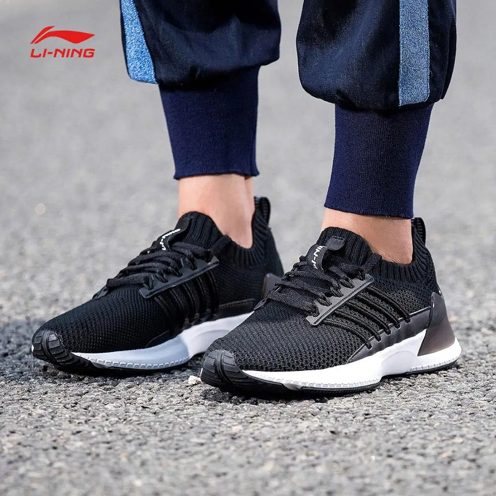 Li-Ning Женская свободная бегун I Классическая обувь для ходьбы li-ning CLOUD LITE однотонные Тканные спортивные стельки для обуви кроссовки AGCN194 SJAS18