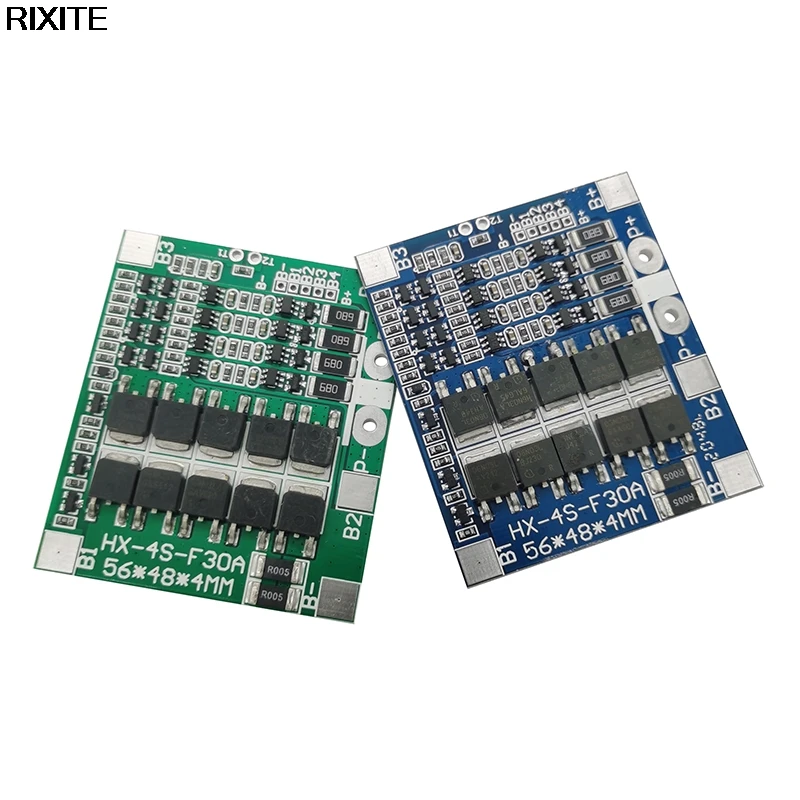 Защитная плата BMS 4S 30A 14 4 V устройство для защиты печатной платы 18650 Lipo литий-ионной