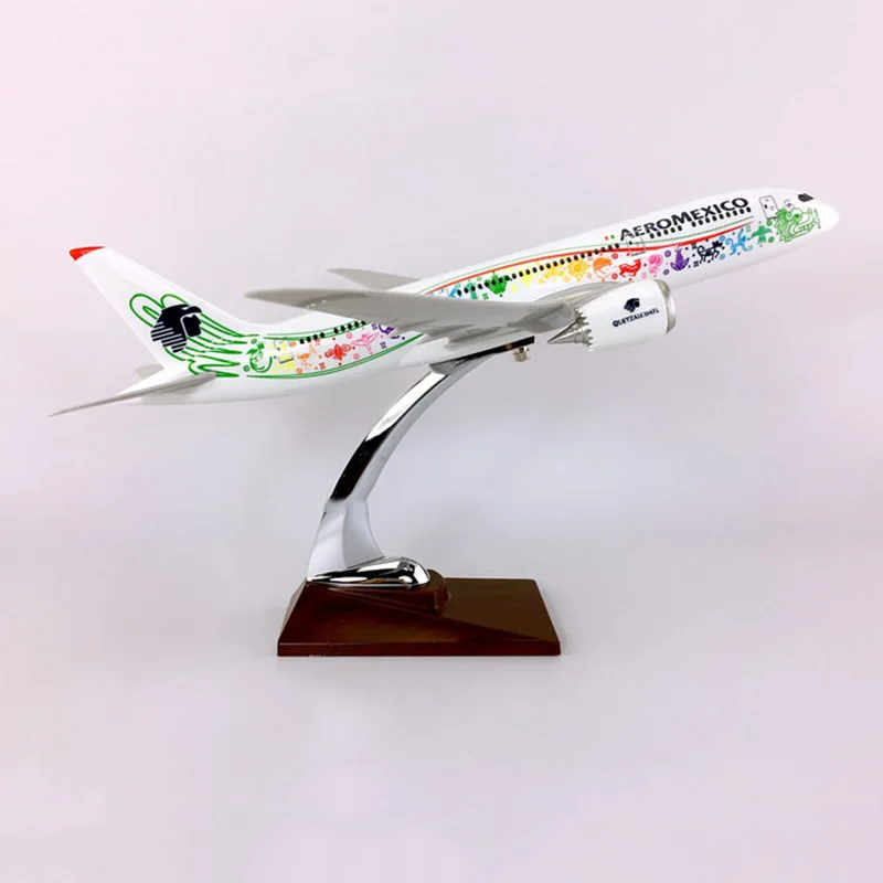 36 см 1:150 B787 800 модель AEROMEXICO авиакомпании W база 787 металлический сплав самолет