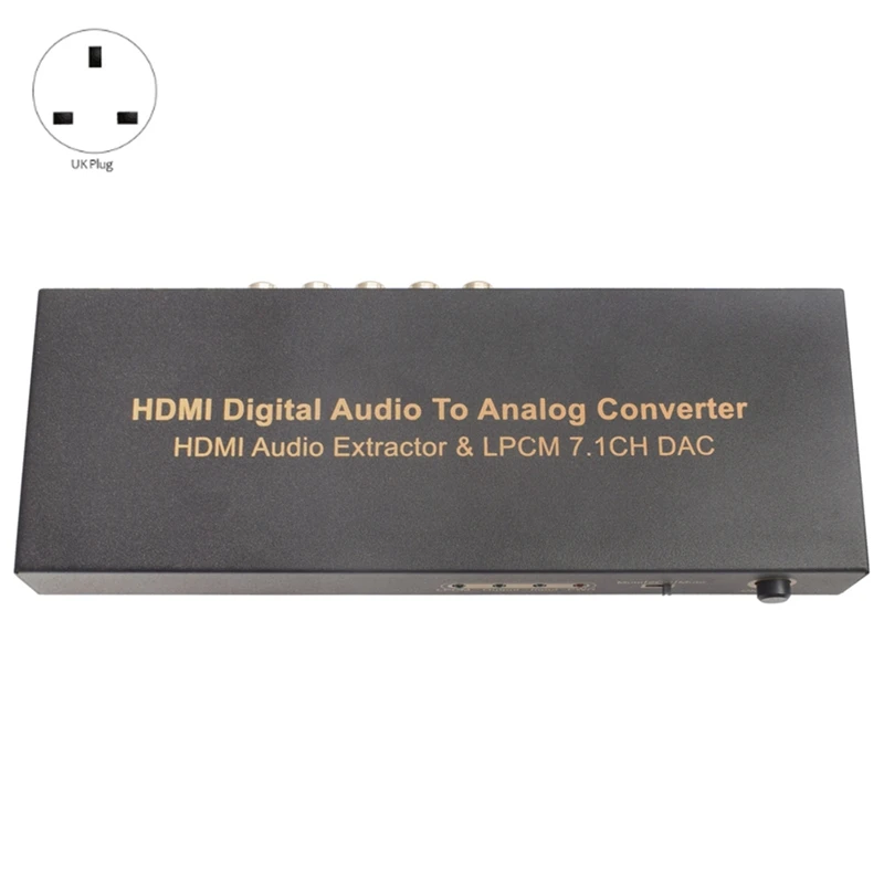 HDMI в оптический цифро аналоговый аудио экстрактор 7.1Ch конвертер LPCM DAC 7 1 канальный