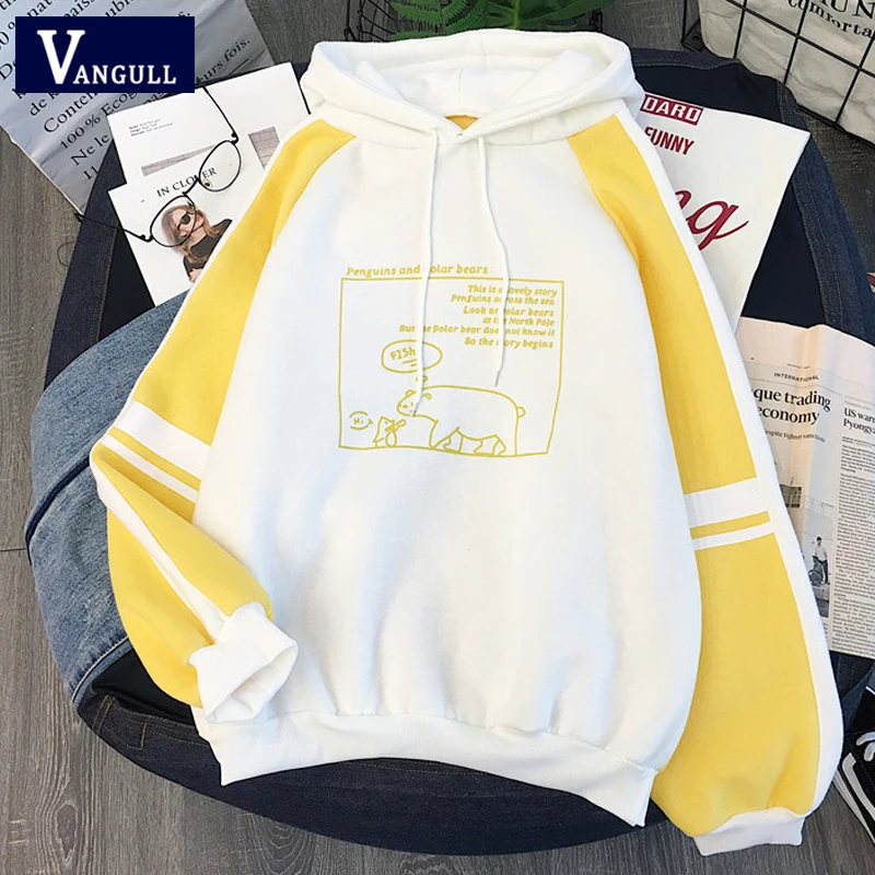 Женская толстовка с капюшоном Vangull весенне осенний утепленный бархатный пуловер