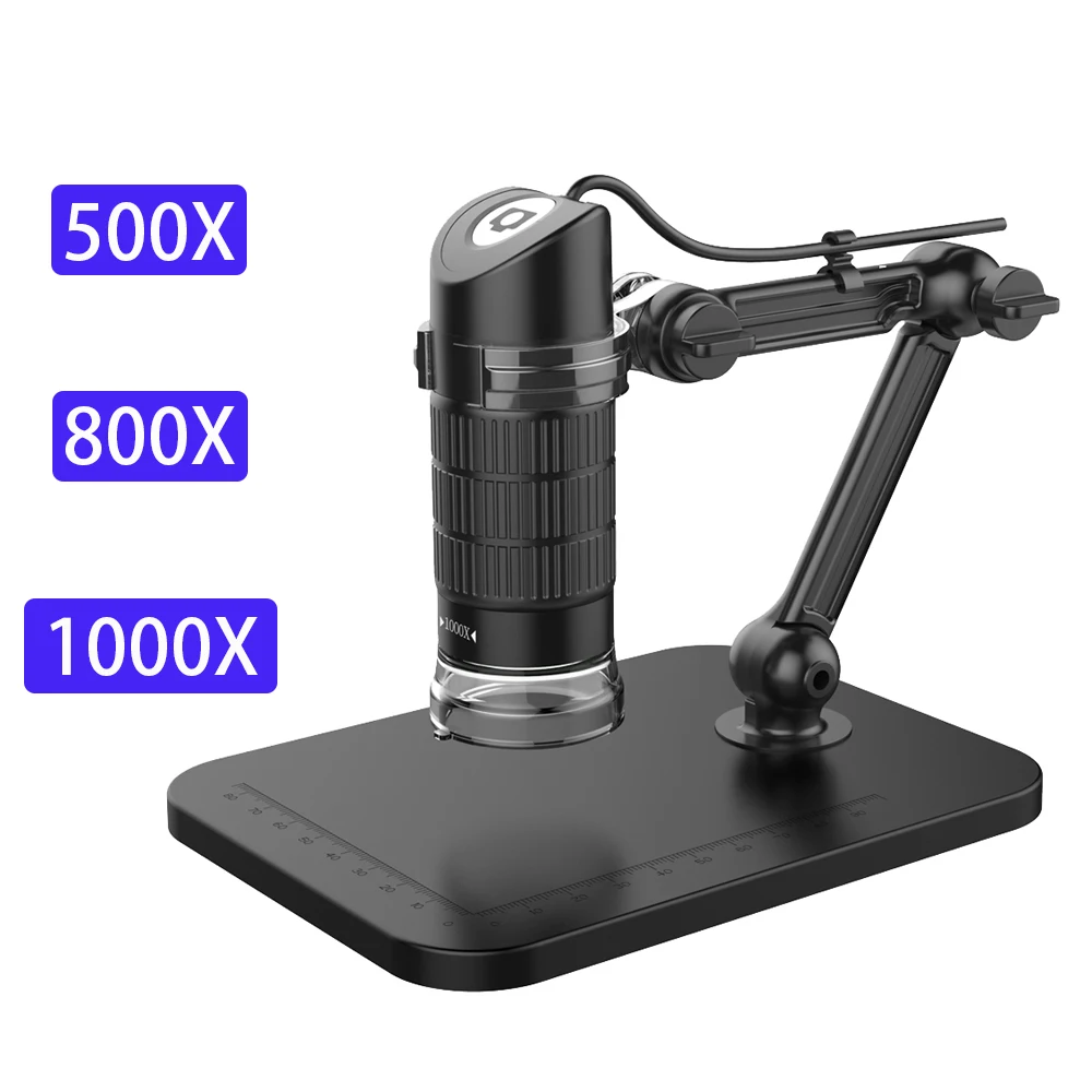 Цифровой USB микроскоп с увеличительным стеклом 8 светодиодами 500X 800X 1000X 2 0