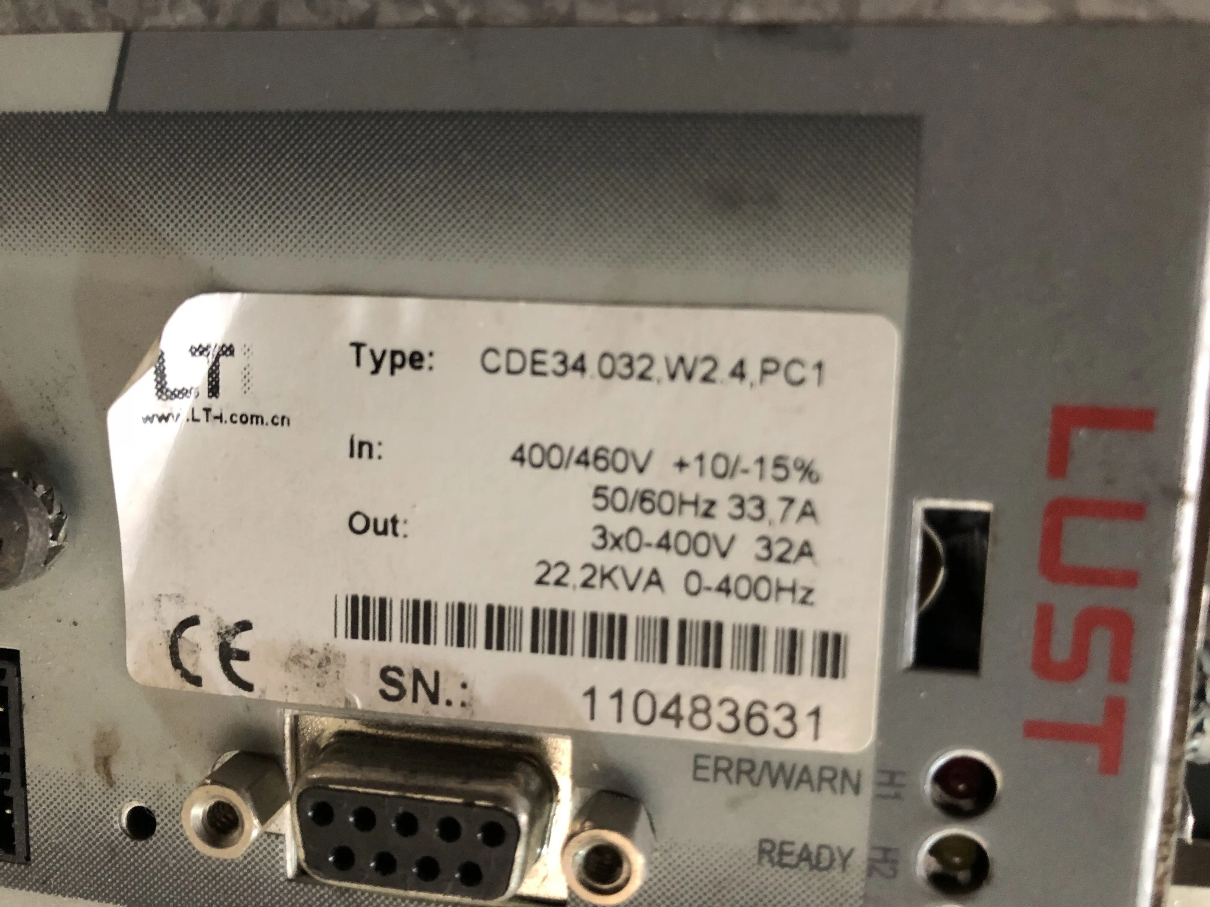 

Lust LTI CDE34.032.W2.4,PC1 Servo Driver