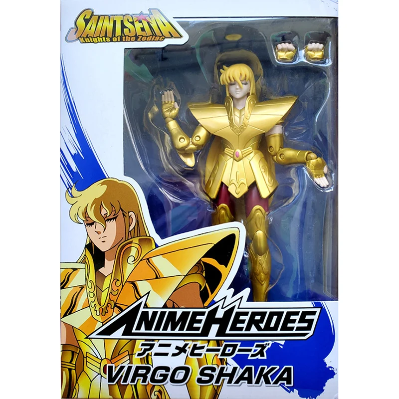 

American Products Anime Heroes Saint Seiya Characters SAGA Shaka Aiolos Seiya PVC Action Figure Collection Model Toys For Kids