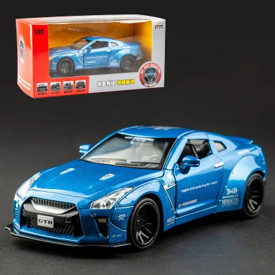 3 Nissan Gtr1: 32 супер ЗАПУСК сплава Модель автомобиля ВОИН транспортное средство Автомобиль Моделирование Модель орнамент детская Игрушечная машина - Цвет: 3