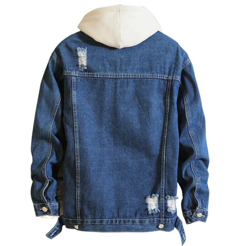 ZAFUL джинсовые куртки пальто мужская верхняя одежда со съемным эффектом зима 2019