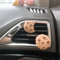 biscuit cheese with cute duck car ornaments car vents perfume clip air freshener automobile interior fragrance decoration