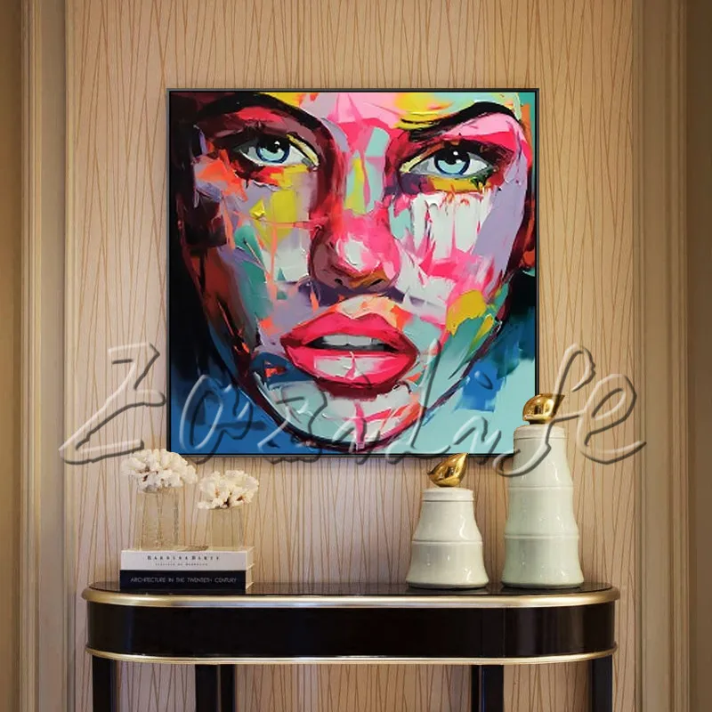 Палитра ножей для портретной фотосъемки с изображением девушки картина маслом