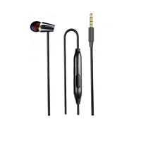 single earphone one side earplugs with microphone single ear earbud stereo sound reinforced cord for iphone ipod ipad samsung