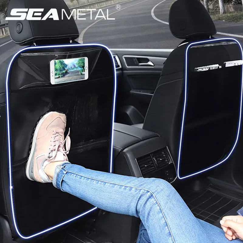 Коврик для сиденья автомобиля из искусственной кожи водонепроницаемый с молнией