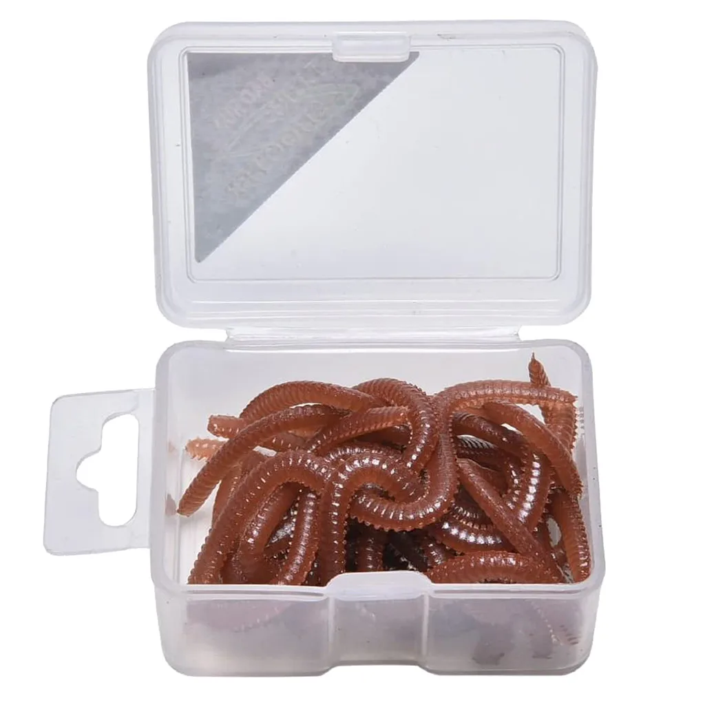 1/Box Worm Fishing Baits tackle Spinner Bait Artificial Sea Worms Simulation Tackle Soft Tool рыбалка аксесуары | Спорт и