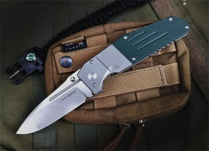 Benchmade 7505 Tactical Folding Knife M390 Blade Titanium Alloy G10 Handle Outdoor Self-defense Safety Pocket Military Knives