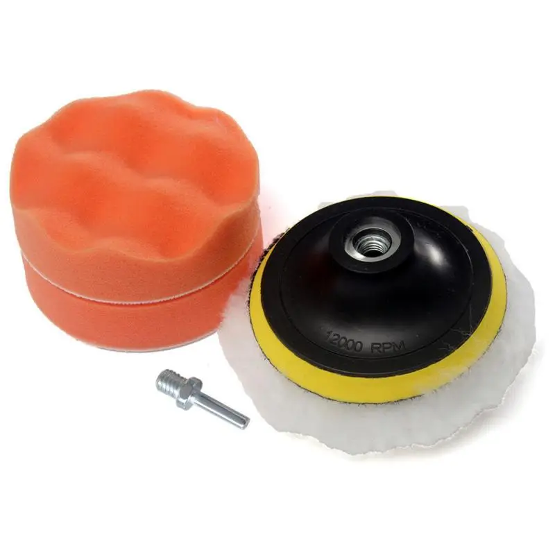 

3 Inch High Gross Car Polisher Buffer Polishing Buffing Pad Kit M10 Drill Adapter Car Care Kits Car Polish Tool