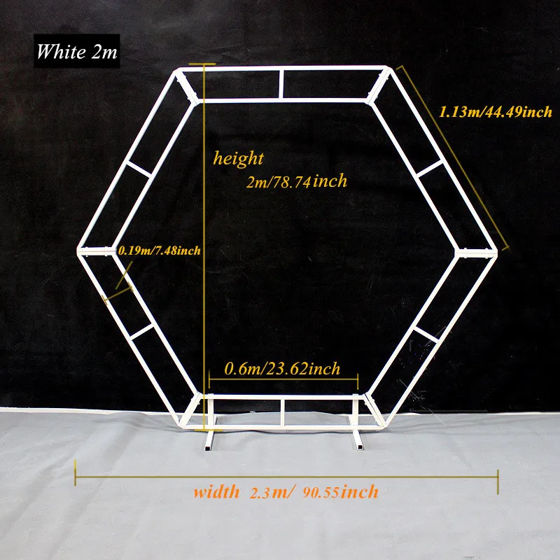 Шестигранный Свадебный арочный фон Пергола Воздушный Шар АРКА металлический